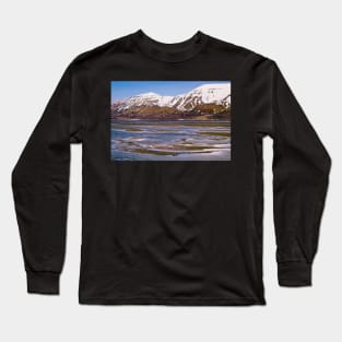 Rugged Mountain Landscape on Spitsbergen Svalbard Long Sleeve T-Shirt